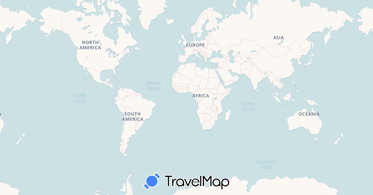 TravelMap itinerary: driving in Brazil (South America)